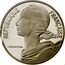 France 20 Centimes (Piedfort) KM# Pn725 REPUBLIQUE FRANÇAISE LAGRIFFOUL coin obverse