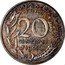 France 20 Centimes Piedfort 1962 KM# P348 LIBERTE EGALITE FRATERNITE 20 CENTIMES 1962 A. DIEUDONNE coin reverse