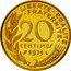France 20 Centimes (Piedfort) KM# P421 LIBERTE EGALITE FRATERNITE 20 CENTIMES 1971 A. DIEUDONNE coin reverse