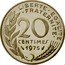 France 20 Centimes (Piedfort) KM# P522 LIBERTE EGALITE FRATERNITE 20 CENTIMES 1975 A. DIEUDONNE coin reverse