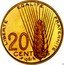 France 20 Centimes (Pre series by Coeffin) LIBERTE EGALITE FRATERNITE 20 CENTIMES 1961 coin reverse