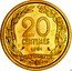 France 20 Centimes (Pre series by Robert) 20 CENTIMES 1961 LIBERTE EGALITE FRATERNITE coin obverse