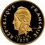 France 20 Francs French Polynesia Piedfort 1979(a) KM# P24 RÉPUBLIQUE FRANÇAISE R. JOLY I E O M 1979 coin obverse
