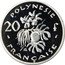France 20 Francs (French Polynesia) KM# P23 POLYNESIE FRANÇAISE 20 F GA coin reverse