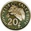 France 20 Francs Piedfort. New Caledonia 1967  Proof KM# P2a NOUVELLE - CALEDONIE 20 F coin reverse