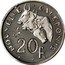 France 20 Francs (Piedfort - New Caledonia) KM# P2 NOUVELLE - CALEDONIE 20 F coin reverse