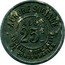 France 25 Centimes (Aurore Sociale. Albi) AURORE SOCIALE SOCIÉTÉ COOPERATIVE DE CONSOMMATION ALBI 25 C coin obverse