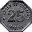 France 25 Centimes (Commune of Bayonne) CHAMBRE DE COMMERCE 25 BAYONNE J.BORY coin reverse