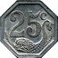 France 25 Centimes (Commune of La Rochelle) 25C THEVENON PARIS coin reverse