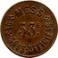 France 25 Centimes (Commune of Perpignan. Mess) 53 E. DES SOUS-OFFICIERS MESS coin obverse