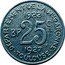 France 25 Centimes Commune of Toulouse. Department of Haute-Garonne 1922  1922-1927 DEPARTEMENT DE LA HTE-GARONNE 1922 B P 25C 1927 TOULOUSE coin reverse