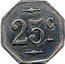 France 25 Centimes Lemonade Union. Beziers 1920 25 C coin reverse