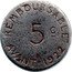 France 5 Centimes (Chamber of Commerce. Commune of Bayonne) 5 C REMBOURGSABLE AVANT 1922 coin reverse