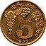 France 5 Centimes Commune of Epernay. Pattern 1922  5 C 1922 THEVENON coin reverse