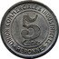 France 5 Centimes Commune of Peronne 1922  UNION COMMERCIALE & INDUSTRIELLE. PERONNE. 5 CENT coin reverse