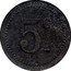 France 5 Centimes (Commune of Perpignan. Mess) 5 C coin reverse