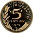 France 5 Centimes (France) KM# P627 A.DIEUDONNE LIBERTE EGALITE FRATERNITE 5 CENTIMES 1979 coin reverse