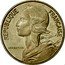 France 5 Centimes (Piedfort) KM# P570 REPUBLIQUE FRANÇAISE LAGRIFFOUL coin obverse