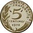 France 5 Centimes (Piedfort) KM# P597 LIBERTE EGALITE FRATERNITE 5 CENTIMES 1978 A. DIEUDONNE coin reverse