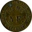 France 5 Francs (Eastern Consumer Society. Epernay) 5 FCS BON POUR SOCIETÉ DE CONSOMMATION DE L'EST EPERNAY coin obverse