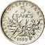 France 5 Francs Essai. Small 5 in date 1959 small 5 KM# E102 LIBERTE EGALITE FRATERNITE 5 FRANCS 1959 coin reverse