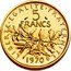 France 5 Francs Piedfort 1970 KM# P410 LIBERTE EGALITE FRATERNITE 5 FRANCS 1970 coin reverse