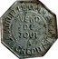 France 50 Centimes (Commune of Calais) VEND DE TOUT A CRÉDIT LA MUTUELLE COMMERCIALE coin obverse