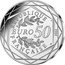 France 50 Euro Hogwarts Acceptance Letter 2022  RÉPUBLIQUE EURO 50 FRANÇAISE 2022 coin obverse