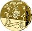 France 50 Euro (Lucky Luke) KM# 3014 LUCKY LUKE 75 ANS 2021 50 EURO coin reverse