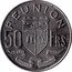 France 50 Francs (Essai) KM# E8 R E U N I O N 50 FRS PRAETER OMNES ANGULUS RIDET coin reverse