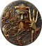Niue Five Dollars (Gods and Goddesses. Poseidon)  coin reverse