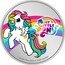Niue Two Dollars (My Little Pony. Starshine) 40 YEARS MY EST. LITTLE 1983 PONY 1 OZ 999 FINE SILVER © 2023 HASBRO coin reverse