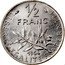 France 1/2 Franc (Pre series) LIBERTE EGALITE FRATERNITE 1/2 FRANC 1964 coin reverse