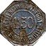 France 1.50 Francs Lyon. Cafe-Restaurant Henry 1917 ND 1 F 50 CAFÉ RESTAURANT HENRY 20 R. PALAIS-GRILLET coin obverse