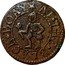 UK 1 Farthing (London Ratcliff Highway. Black Boay) AT THE BLACK BOAY coin obverse