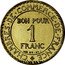 France 1 Franc (Chambres de Commerce Pattern-Piedfort of Domard) CHAMBRES. DE. COMMERCE. DE. FRANCE BON POUR 1 FRANC BR. AL. coin obverse