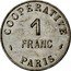 France 1 Franc (Paris. Coins and Medals Workshop Cooperative) COOPÉRATIVE PARIS 1 FRANC coin obverse