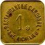 France 1 Franc (Paris. The Cardinal Restaurant) 1 RESTAURANT LE CARDINAL RUE RICHELIEU coin obverse