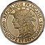 France 1 Franc (Piedfort) KM# P2 RÉPUBLIQUE FRANÇAISE GUADELOUPE ET DÉPENDANCES coin obverse