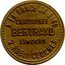France 10 Centimes Limoges. Electric Tram Company 1917 ND (no date) A LA GRÂCE DE DIEU 2. RUE DU CLOCHER CHAUSSURES BERTRAND LIMOGES coin reverse