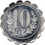 France 10 Centimes (Association Sportive Carcassonnaise. Carcassonne) 10 coin reverse