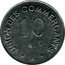 France 10 Centimes (Carcassonne) UNION DES COMMERÇANTS 10 CENT. DUSEAUX PARIS coin reverse