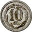 France 10 Centimes (Carpentras) 10 CMES THEVENON coin obverse