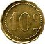 France 10 Centimes Castres. In Spring 1916 ND 10 C coin reverse