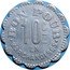 France 10 Centimes Chalon-sur-Saone. Boucherie et Primeurs 1917 ND BON POUR EN MARCHANDISES 10 C coin reverse