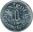 France 10 Centimes Chalon-sur-Saone. Boulangerie la Parisienne 1917 ND BON POUR EN MARCHANDISES 10 C coin reverse
