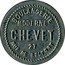 France 10 Centimes Chalon-sur-Saone. Boulangerie Moderne Chevet 1917 ND BOULANGERIE MODERNE CHEVET 27 RUE DE BELFORT coin obverse