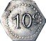 France 10 Centimes Chalon-sur-Saone. Cooperative Union 1917 ND 10 C coin reverse