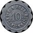 France 10 Centimes Chalon-sur-Saone 1917 ND BON POUR EN CONSOMMATION 10 C coin reverse