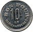France 10 Centimes Chalon-sur-Saone. Le Bon Genie 1917 ND BON POUR EN MARCHANDISES 10 C coin reverse
